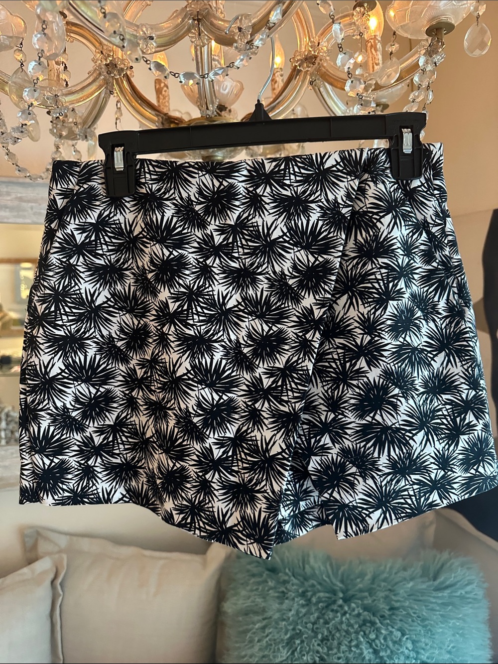 Black & White Floral Pattern Women’s Skort by Michael Kors